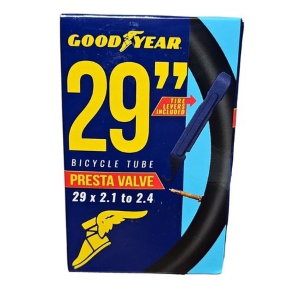 Goodyear 29" Bicycle Tube Presta Valve - Blue/Yellow (Set of 4)